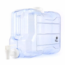 Water Container Tap Desktop Dispenser - by Bar Amigos Plastic PETG Fridge Beverage Tank Liquid Drink Refillable Shelf Tap Great for Office Camping...