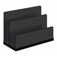 Wedo 633001 Office Letter Rack - Black