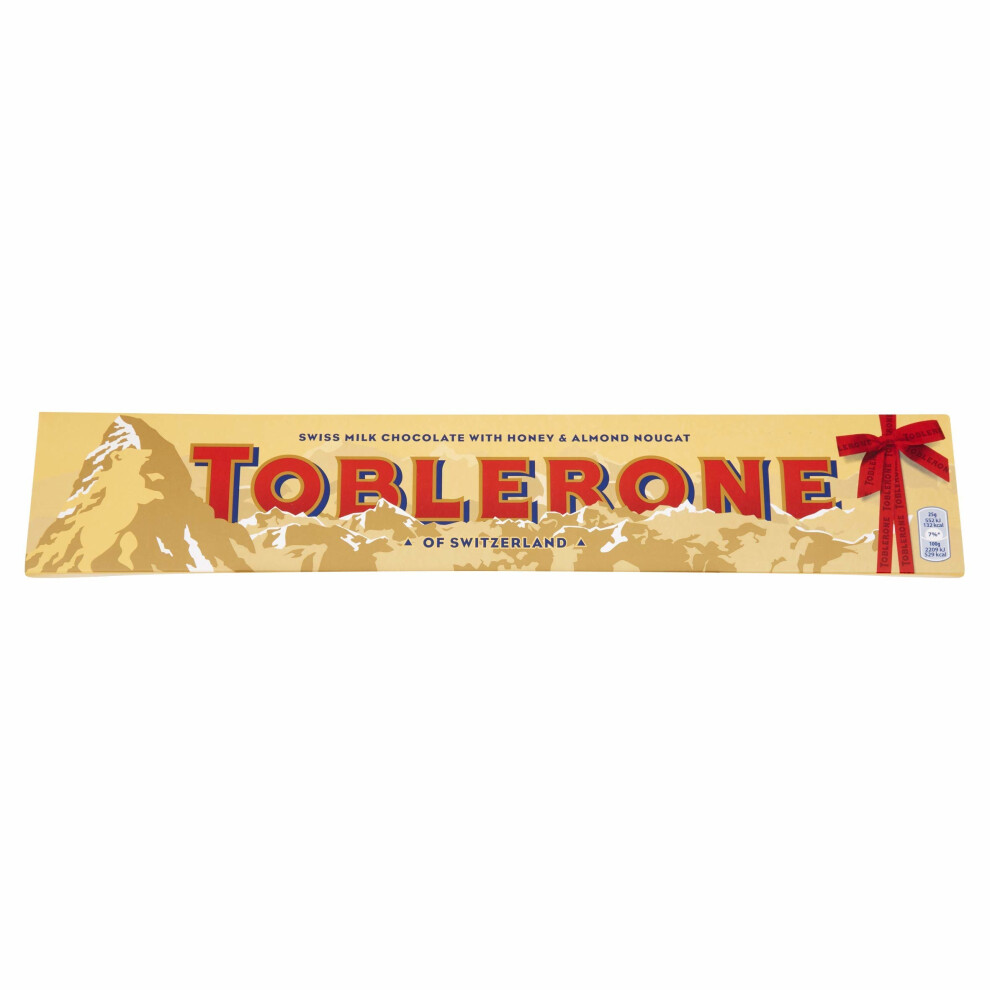 Toblerone Milk Chocolate Bar 750 G - Smooth Swiss Milk Chocolate With Honey And Almond Nougat, Triangular Bars, Vegetarian, Hj8u