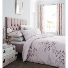 Catherine Lansfield Canterbury Easy Care King Duvet Set Blush