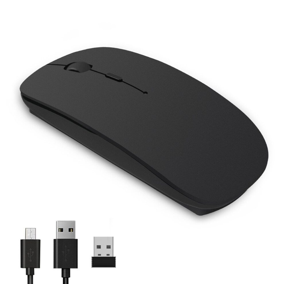 Karrong Wireless Mouse,Rechargeable Wireless Mice With Usb Nano Receiver,2.4G Optical Cordless Quiet Click Mouse Mice For Pc Laptop Mac Macbook... 711796372812