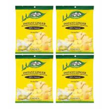 (Pack of 4) Dalgety Instant Ginger Herbal Tea Bag 270g (30 Sachets)- Blended with Honey Granules