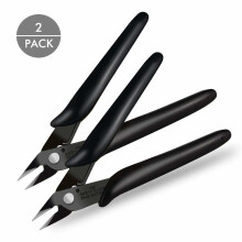 Boenfu Electrical Wire Cable Cutter Mini Cutting Plier Diagonal Side Cutter Flush Cutter Jewelry Craft Flush Pliers - Pack of 2