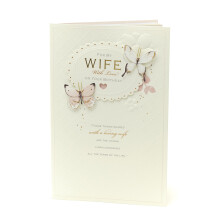Wife Birthday Card - Gift Card for Her - Birthday Gifts for Her - Gifts for Wife - Luxury Birthday Card for Wife - Handmade - Wife Birthday Card...
