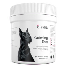 Pawbits Calming Supplement(180 Tablets) for Anxious and Hyperactive Dogs Calms Relaxes Non-Sedative 180 Tablets. Fireworks, Behavioural...
