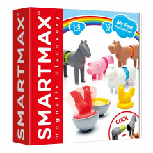 SMX-221 SmartMax My First Farm Animals - 16-Piece Colourful Magnetic Construction Set