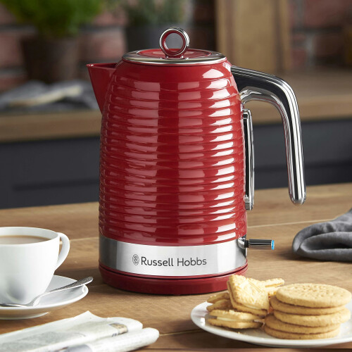 Russell Hobbs Red Inspire Kettle 3000W Electric Kettle on OnBuy