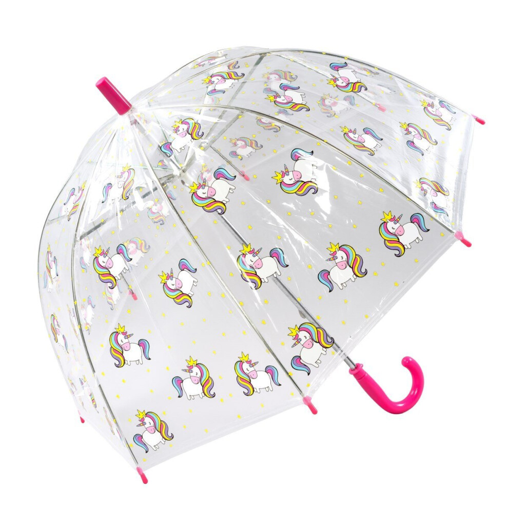 Susino See Through Dome Umbrella for Children  - Unicorns