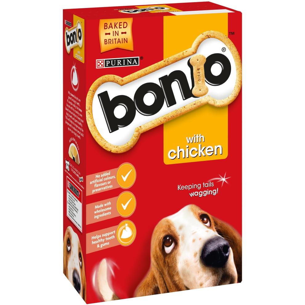 Purina Bonio Chicken Flavour Adult Dog Biscuit, 1.2Kg