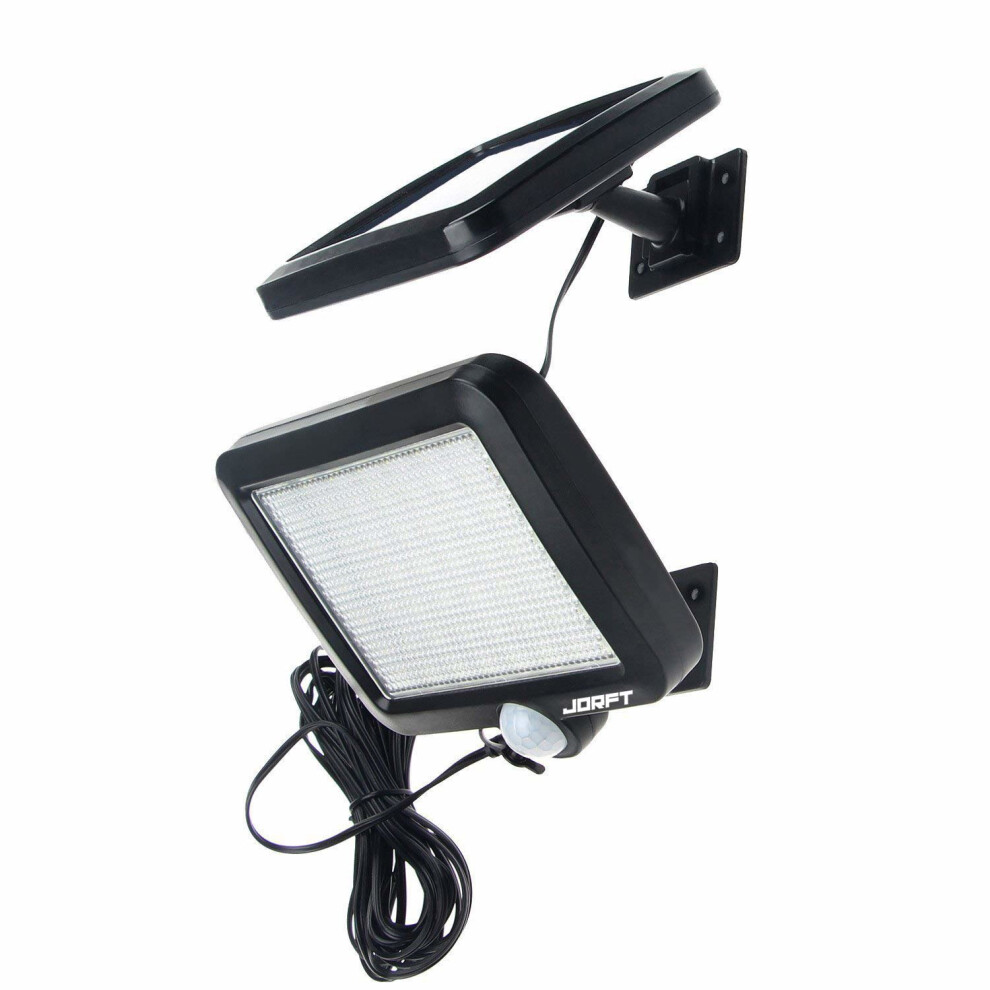 Solar Security Lights, Jorft 56 LED Solar Wall Lamp Human/Light Sensor Waterproof Super Bright Lights for Garden, Fence, Door, Yard or Entrance Use