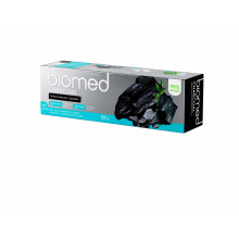 BIOMED Natural Charcoal Toothpaste - 98% Natural with Bamboo Charcoal - 100g