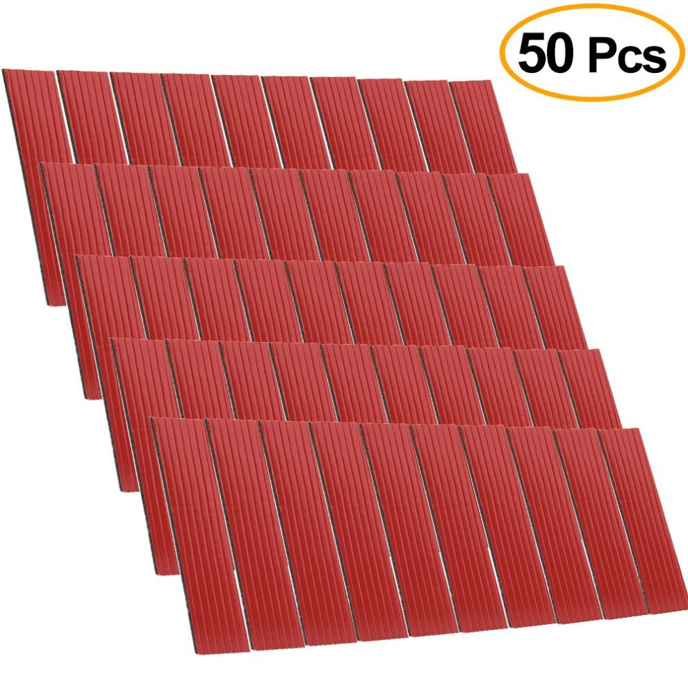 Fepito 50 Pack Number Plate Sticky Pads Double Sided Foam Pad For Car License Number Plate Fixing 742186398594