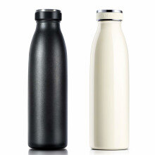 Love-KANKEI Water Bottle Vacuum Insulated Bottle 500ml/24hrs Cold/12hrs Hot - Stainless Steel Double Walled BPA Free - Travel Flask (black)