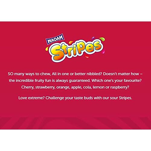 Maoam Mini Stripes 2.2kg Bag Chewy Wrapped Sweets 1