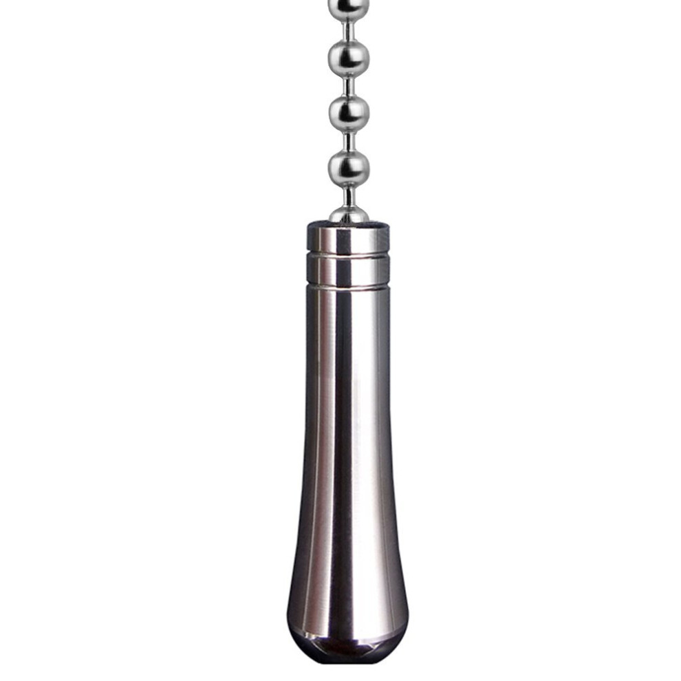 SFTlite Light Pull Chain Teardrop Extension With Ball Chain Connector 85cm Long Bathroom Toilet Switch Chrome Plated Ceiling Fan Light Pull Cord