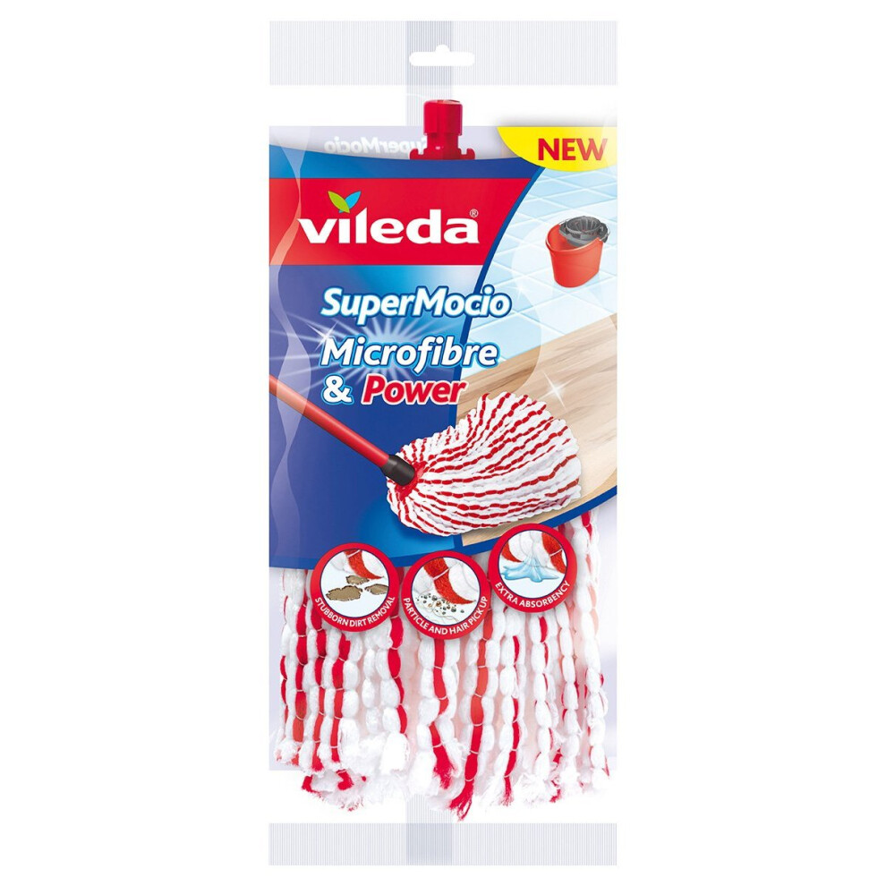 Vileda SuperMocio Microfibre & Power Mop Refill