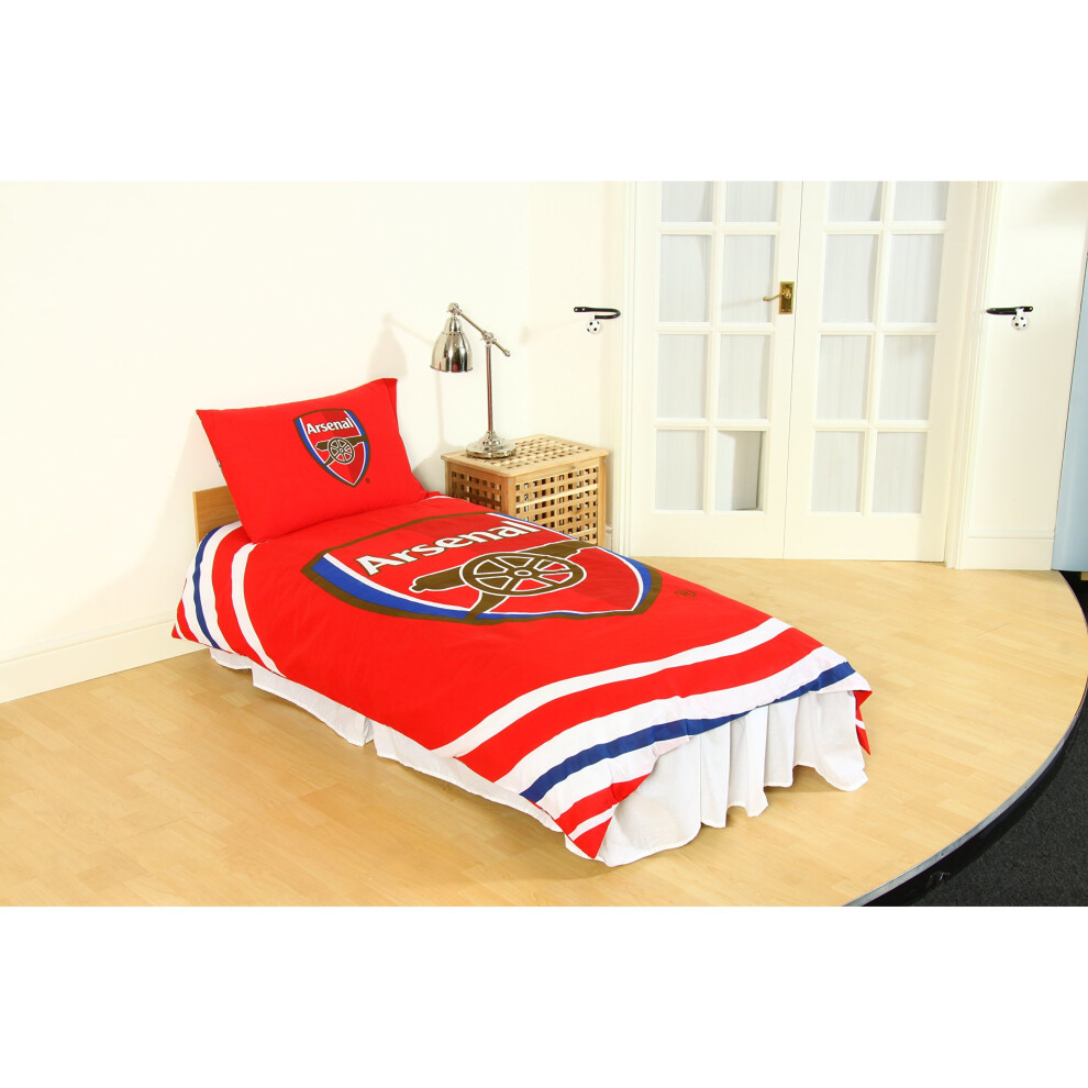 Arsenal F.C. 'Pulse' Reversible Single Duvet Quilt Cover Set
