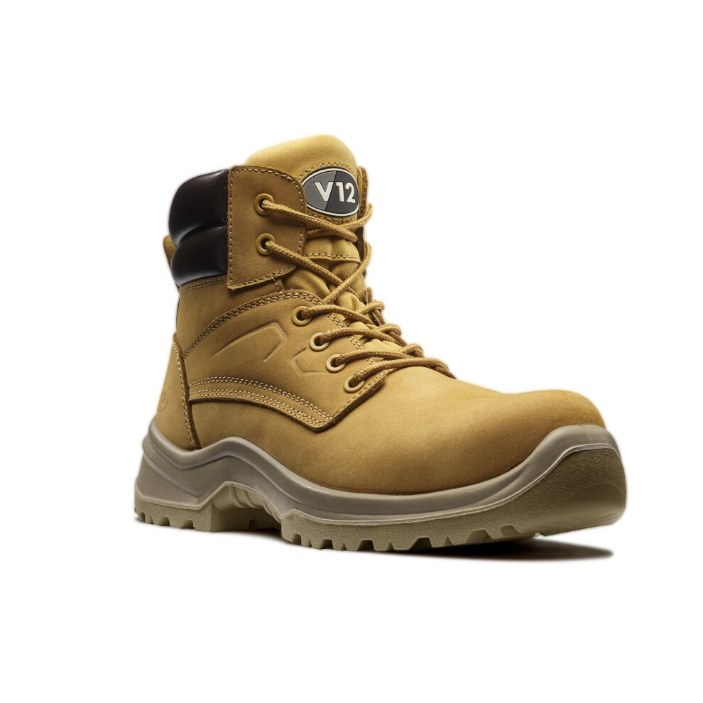 V12 Bobcat, S1P Nubuck Safety Boot, Size 09, Honey