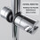 Hand Shower Bracket, 18-25MM Adjustable Replacement Shower Head Holder Chrome Finished (A) 3