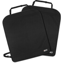 BEZ Kick Mats Kids Car Seat Back Protector Cover [2 Packs], 600D Material, Black