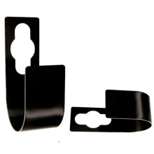 HONGCI Black Durable Metal Spigot Hook Hose Holder Garden Hose Pipe Holder Hanger Wall Mounted Expandable Flexible Hose