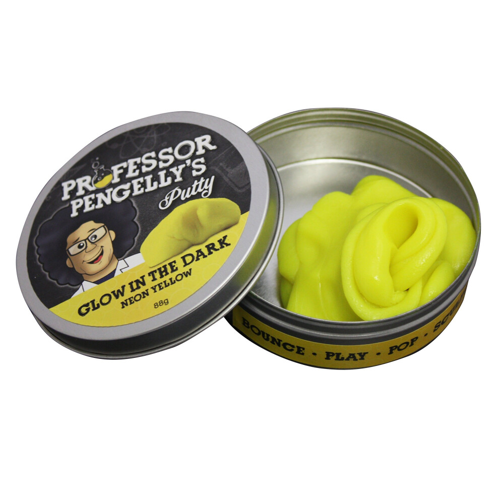 Professor Pengelly Professor Pengelly's Putty Stress Relief Glow In The Neon Dark/Yellow