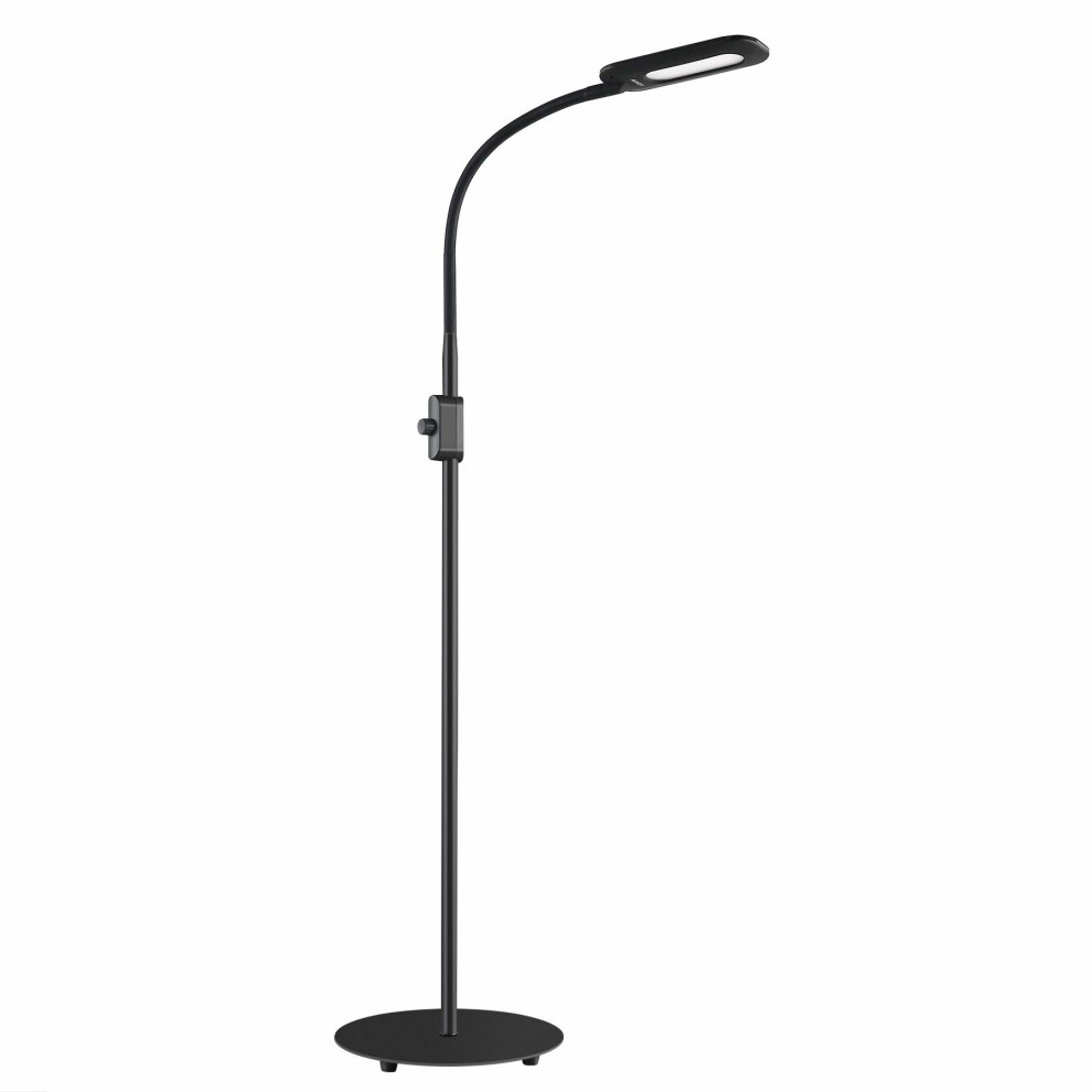 AUKEY LED Floor Lamp 6.5W (60W Equivalent), 7 Brightness Levels Eye Care Nature White Light with Flexible Gooseneck, Standing Reading Lamp for...