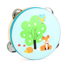 Tambourin - kleiner Fuß - Petit renard - 18x4,5cm - Aus Holz - Für Kinder