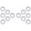 12 Pack Plastic Radiator Pipe Covers Pipe Collars for 15 mm Diameter Pipe (White) 7