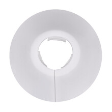 12 Pack Plastic Radiator Pipe Covers Pipe Collars for 15 mm Diameter Pipe (White)