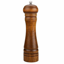 Retro Manual Pepper Grinder Ninonly Salt and Pepper Wooden Mill Grinder 8-inch, Adjustable Coarseness Premium Stainless Steel Ceramics for...