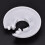 12 Pack Plastic Radiator Pipe Covers Pipe Collars for 15 mm Diameter Pipe (White) 4