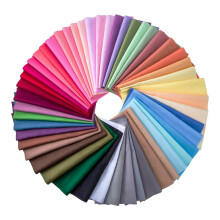 50 stykker flerfarve stof patchwork blandede firkanter bundt syning quiltning h?ndv?rk 50 farver (10 x 10 cm)
