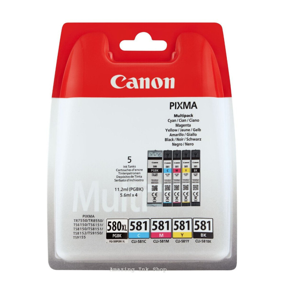 Canon 2078C005 Ink Cartridge - Black (Pack of 5)