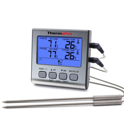 Dual probe 2024 bbq thermometer