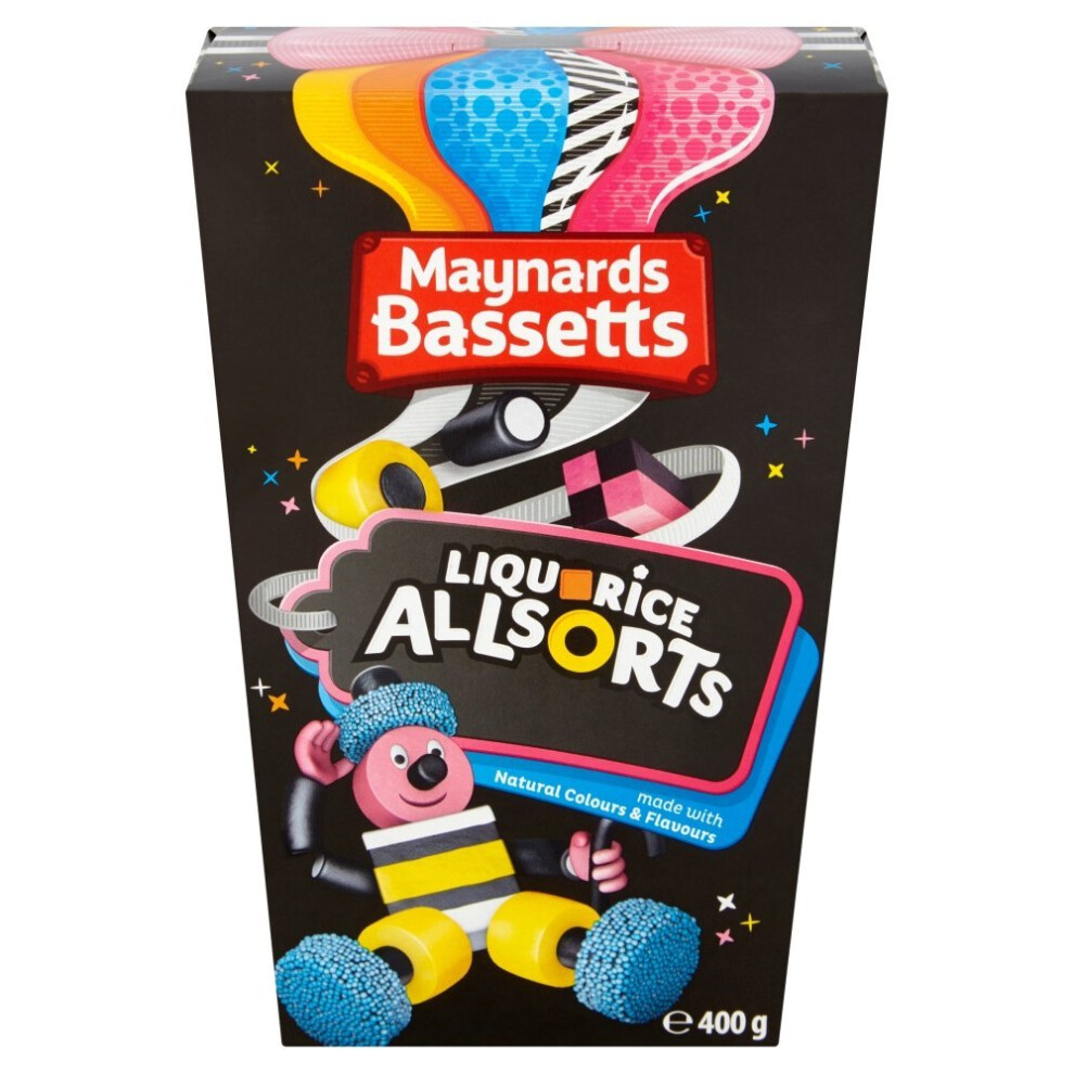 Maynards Bassetts Allsort Liquorice Sweets Bag, 400 G