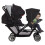 Graco Graco Stadium Duo Click Connect Tandem Pushchair, Black/Grey 8