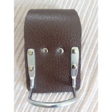 Brown Leather Steel Hammer Holder Steel Saddle for Scafffolding Tool Belt