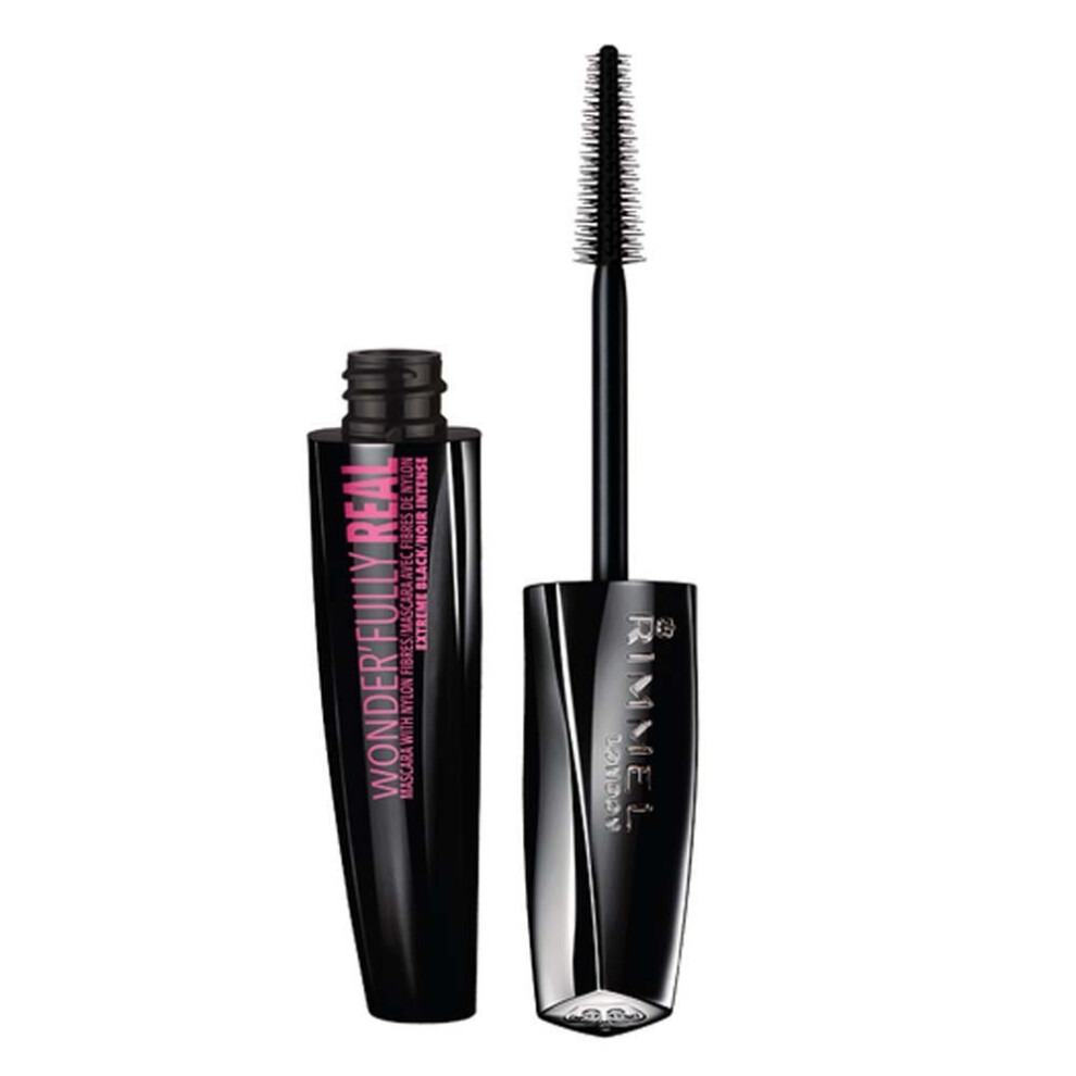 Rimmel London Wonder'Fully Real Mascara, Extreme Black, 11 ml