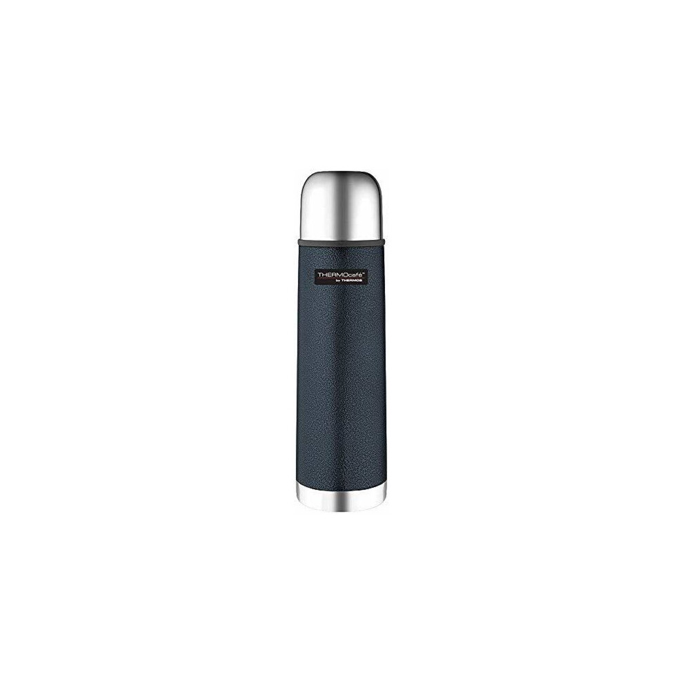 Thermos ThermoCafé Stainless Steel Flask, Hammertone Blue, 1 L