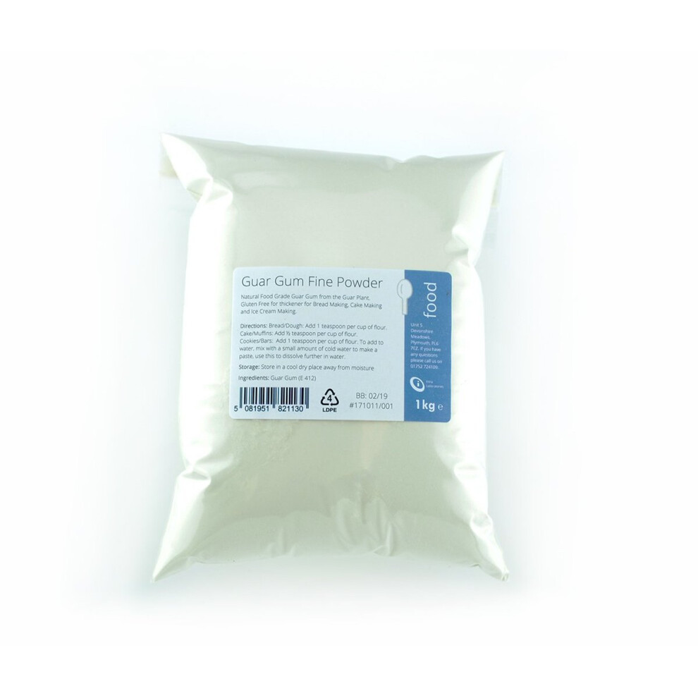 GUAR GUM 1kg - Food Grade Fine Powder | Gluten Free Natural Thickener