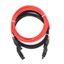 NUZAMAS Pair of 5m 4.0mm Single Core Extension Cables with MC4 connectors (Male and Female) for solar panels and solar power systems 5 meters (16...