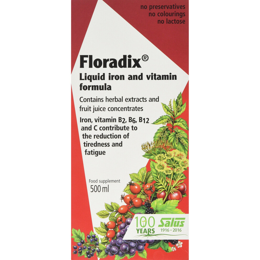 Floradix Floravital Liquid Iron Formula 500 ML