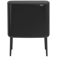 Poubelle Bo Touch bin Tri 11 + 23 Litres Noir, Brabantia