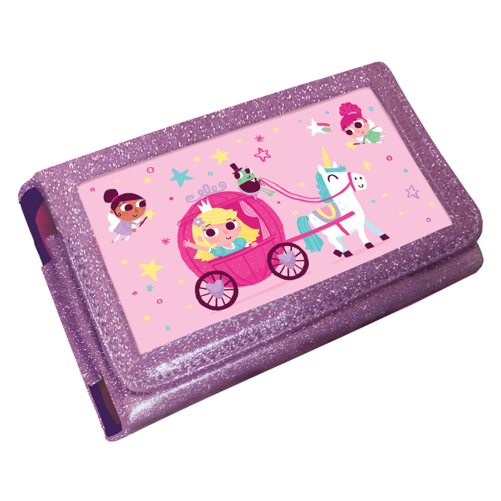 Princess Unicorn Animated 3D Pink Glitter Case (Nintendo 3DS XL /2DS XL)