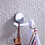 Modern Solid Brass Chrome Finish Bathroom Robe and Towel Door Hooks Wall Mount Bathroom Accessory 7113 2