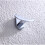 Modern Solid Brass Chrome Finish Bathroom Robe and Towel Door Hooks Wall Mount Bathroom Accessory 7113 3