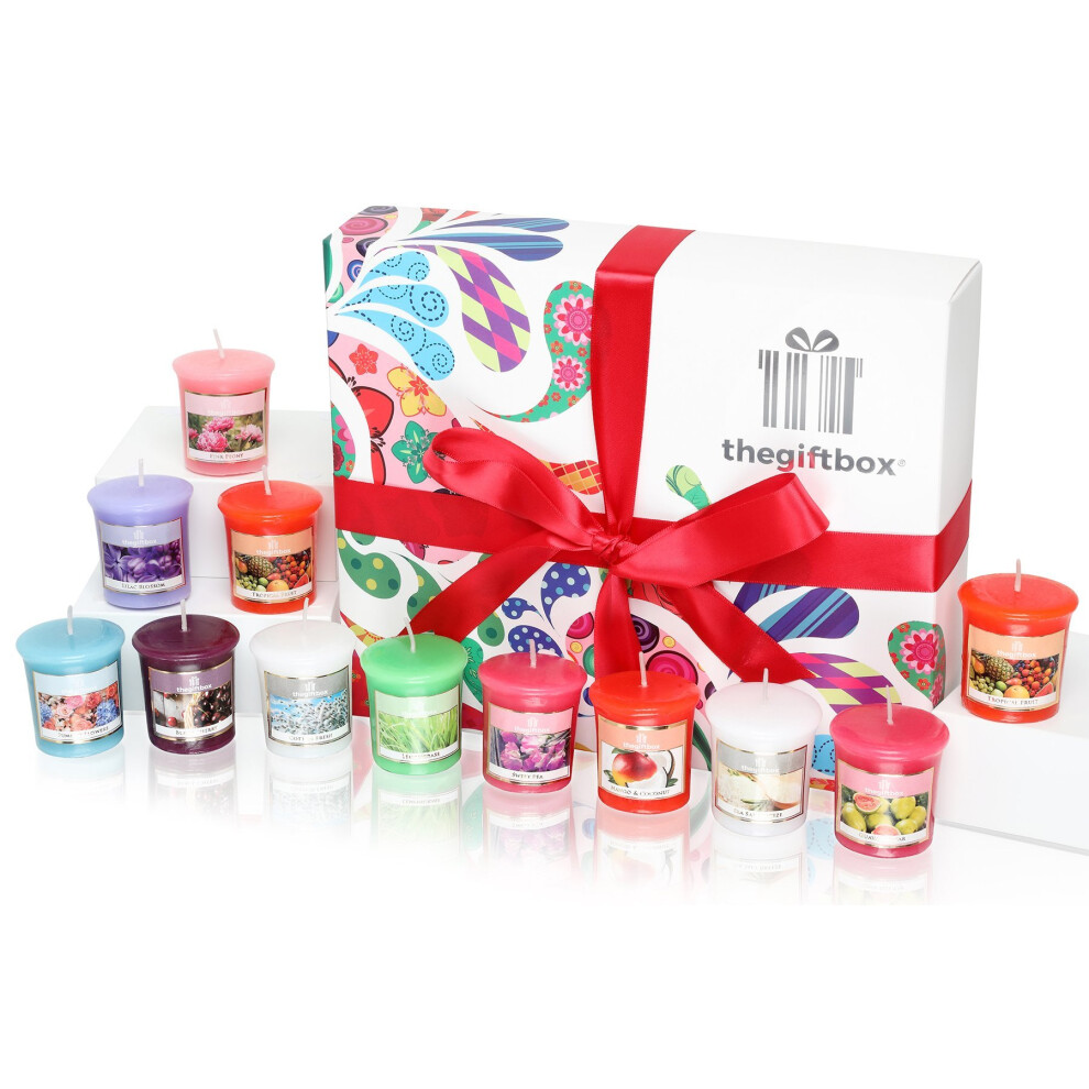 Jellykiss -Luxury Candle Gift Set with 12 Scented Wax Candles. Scented Candles Gift Sets Are Ideal Christmas Gifts for Women,Great Gifts for Her or...