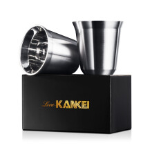 Espresso Cups - Love-KANKEI Stainless Steel Double Wall Insulated Coffee Mugs 150 ml/5 oz Set of 2