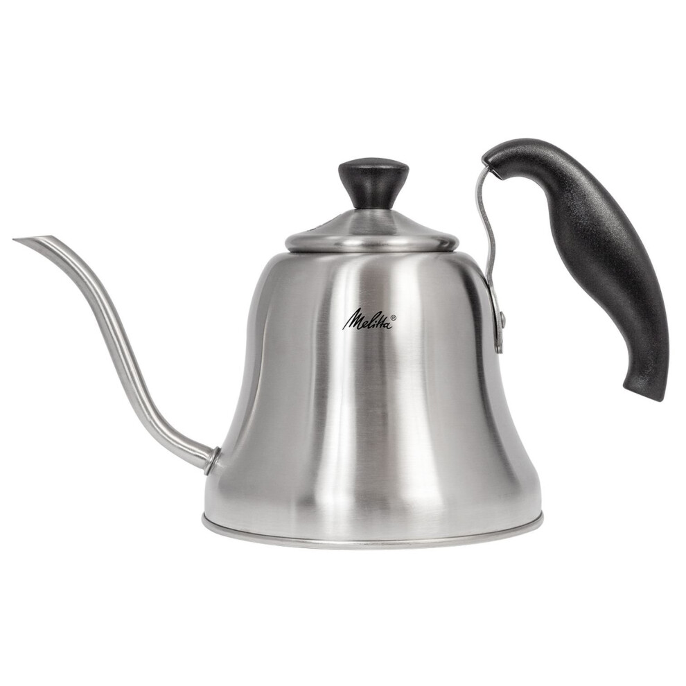 Melitta Gooseneck Kettle, Compatible with All Types of Cookers, Insulated Handle, 0.7 L, Pour Over, Stainless Steel